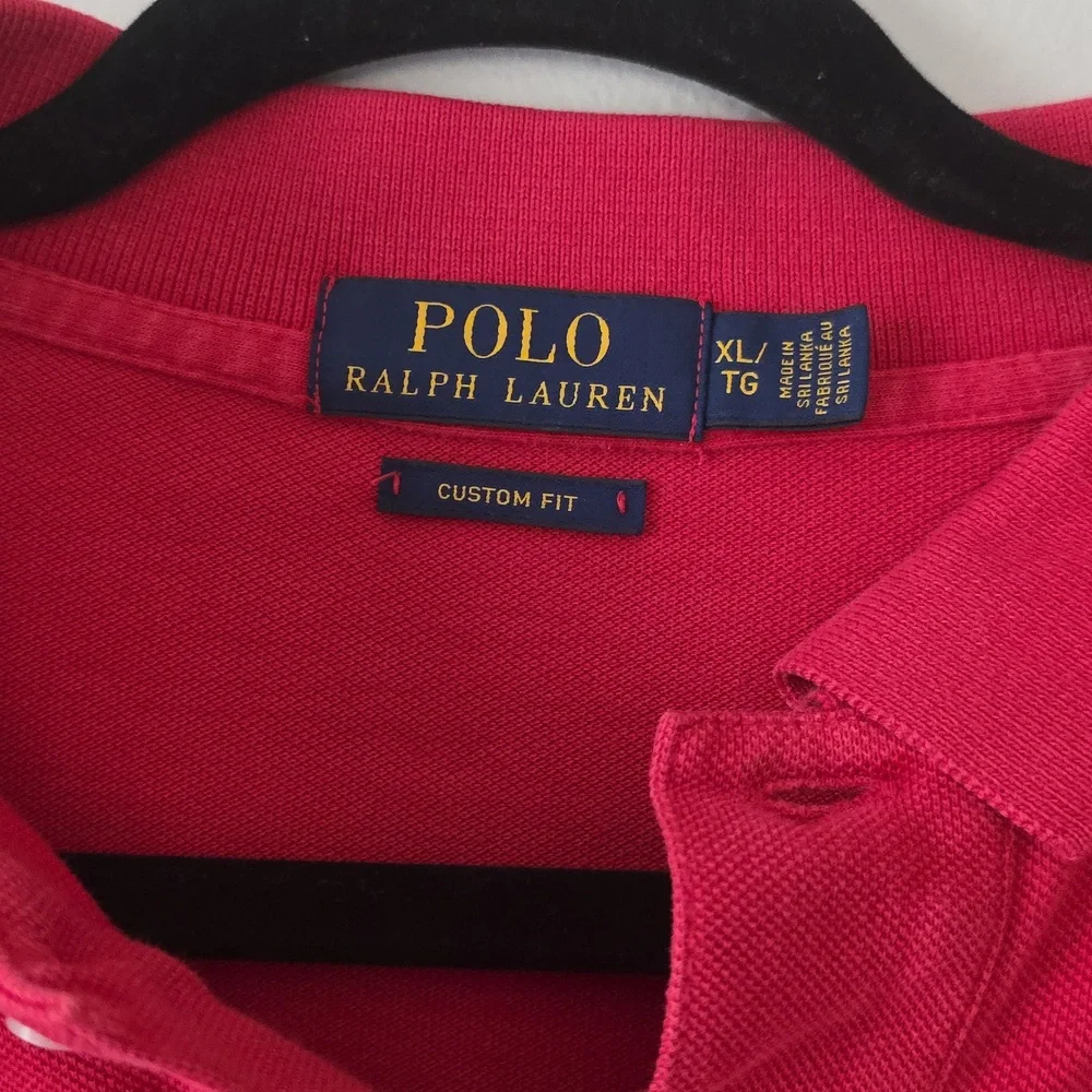 Ralph Lauren Men's Classic Red Polo Shirt XL Tall